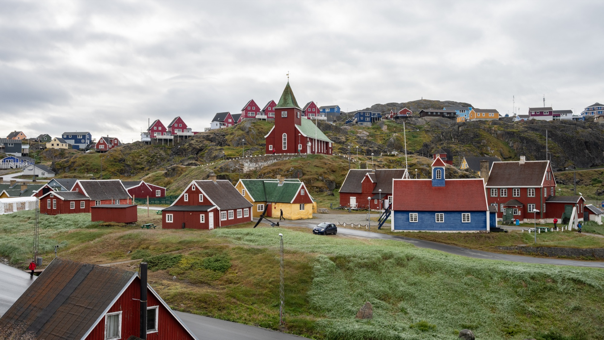 Colourful houses in Sisimiut, Greenland